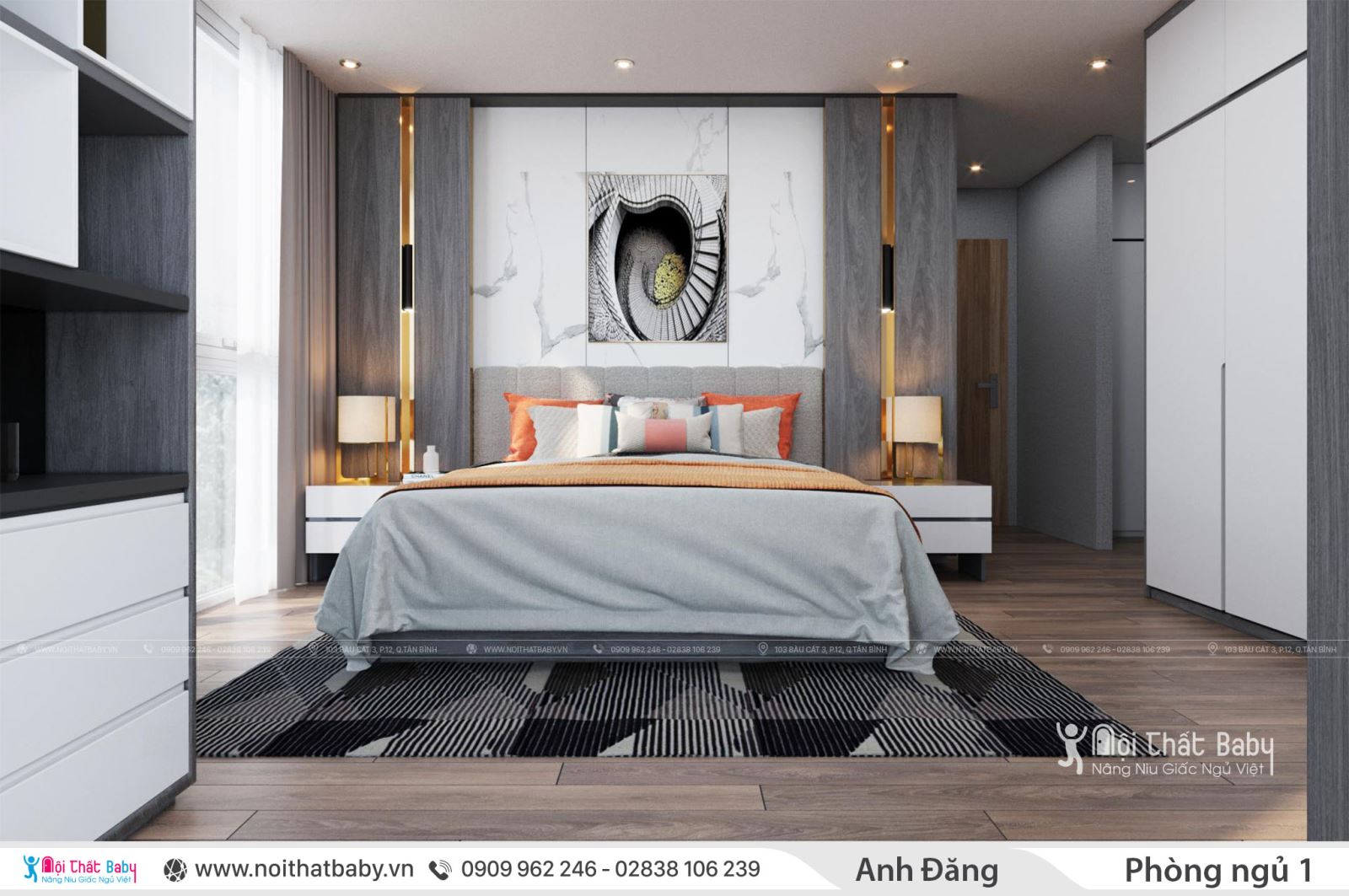 Thiết kế nội thất nhà phố quận Bình Thạnh phong cách hiện đại